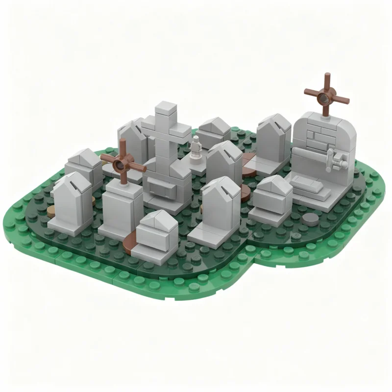 302PCS MOC Medieval Castle Cemetery Model DIY Creative Ideas Assembly Building Blocks Birthday Gift Display Decoration Home Set
302PCS MOC Medieval Castle Cemetery Model DIY Creative Ideas Assembly Building Blocks Birthday Gift Display Decoration Home Set