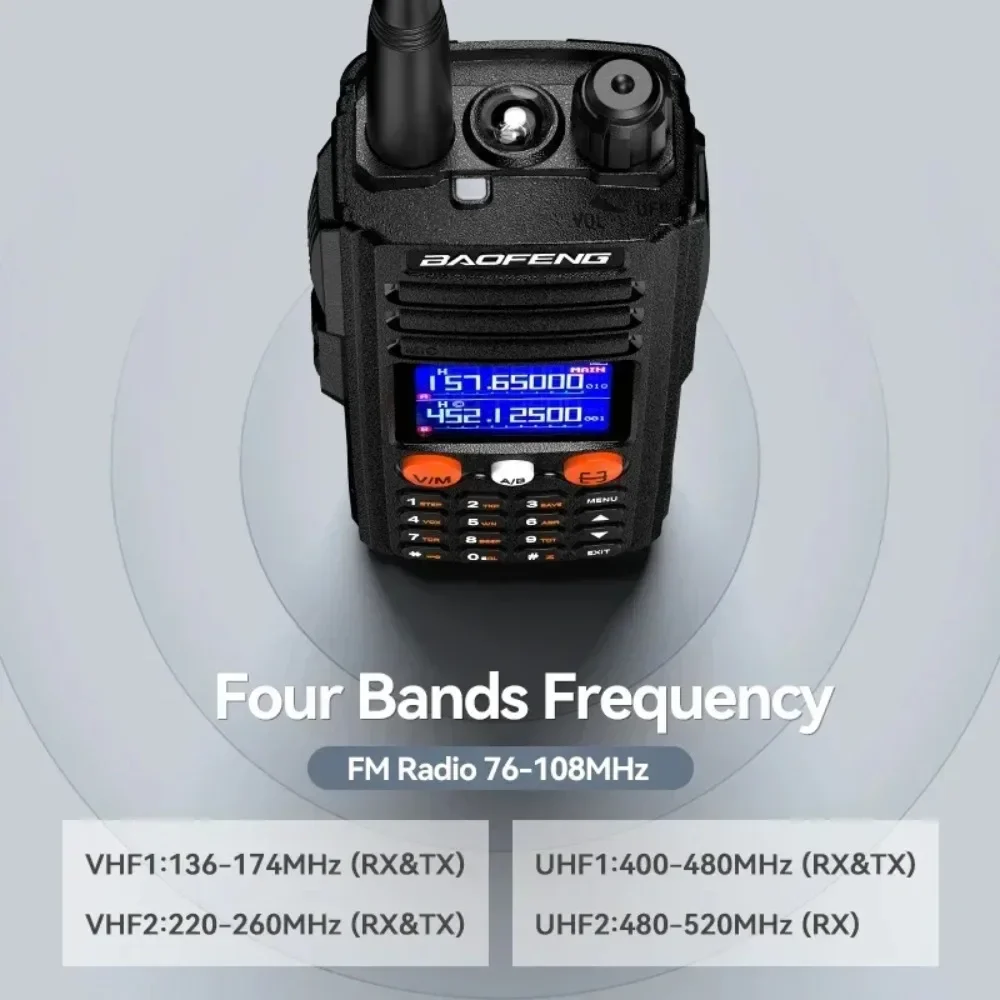 Baofeng UV-27 Walkie Talkie High Power Wireless Copy Frequency NOAA 999CH UHF VHF FM Long Range Type-C Portable Ham 2 Way Radios
Baofeng UV-27 Walkie Talkie High Power Wireless Copy Frequency NOAA 999CH UHF VHF FM Long Range Type-C Portable Ham 2 Way Radios
