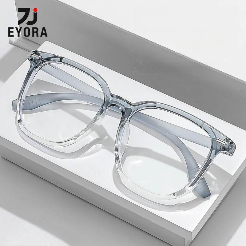 EYORA Oversize Frame TR90 Square Reading Glasses Anti Blue Light Myopia and Hyperopia Photochromic Prescription Eyewear Lens
EYORA Oversize Frame TR90 Square Reading Glasses Anti Blue Light Myopia and Hyperopia Photochromic Prescription Eyewear Lens