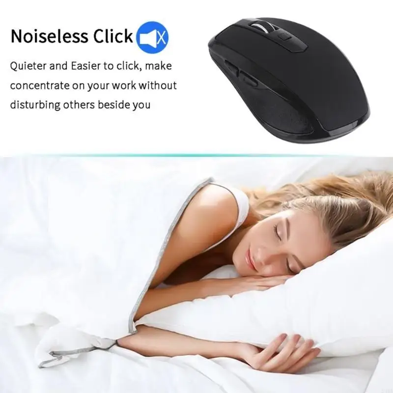 594A Wireless Mouse 2.4G USB Type C 15M/ 49ft Optical Tracking 6-Key 1200 1600DPI
594A Wireless Mouse 2.4G USB Type C 15M/ 49ft Optical Tracking 6-Key 1200 1600DPI