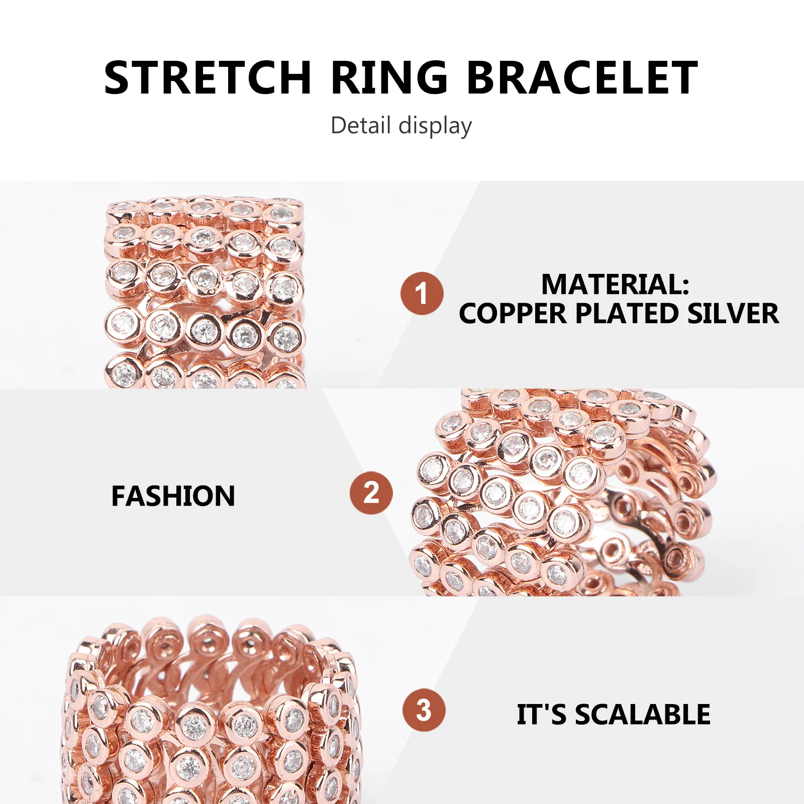Rhinestones Nail Ring Stretchy Stretchable Expandable Bracelet Hand Chain Jewelry for Women
Rhinestones Nail Ring Stretchy Stretchable Expandable Bracelet Hand Chain Jewelry for Women
