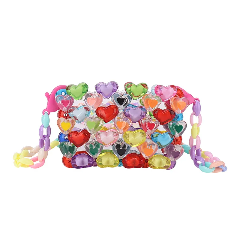 Мини-прозрачные сумки через плечо для девочек, милый тканый кошелек с бусинами для детей, сумка для монет для девочек, модные кошельки и сумки для малышей 
Мини-прозрачные сумки через плечо для девочек, милый тканый кошелек с бусинами для детей, сумка для монет для девочек, модные кошельки и сумки для малышей