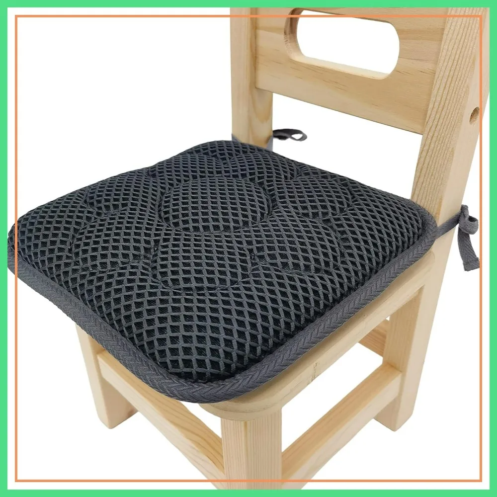 12 Inch Square Chair Cushion with Ties, Breathable 3D Air Mesh, for School/Wood Chairs
12 Inch Square Chair Cushion with Ties, Breathable 3D Air Mesh, for School/Wood Chairs