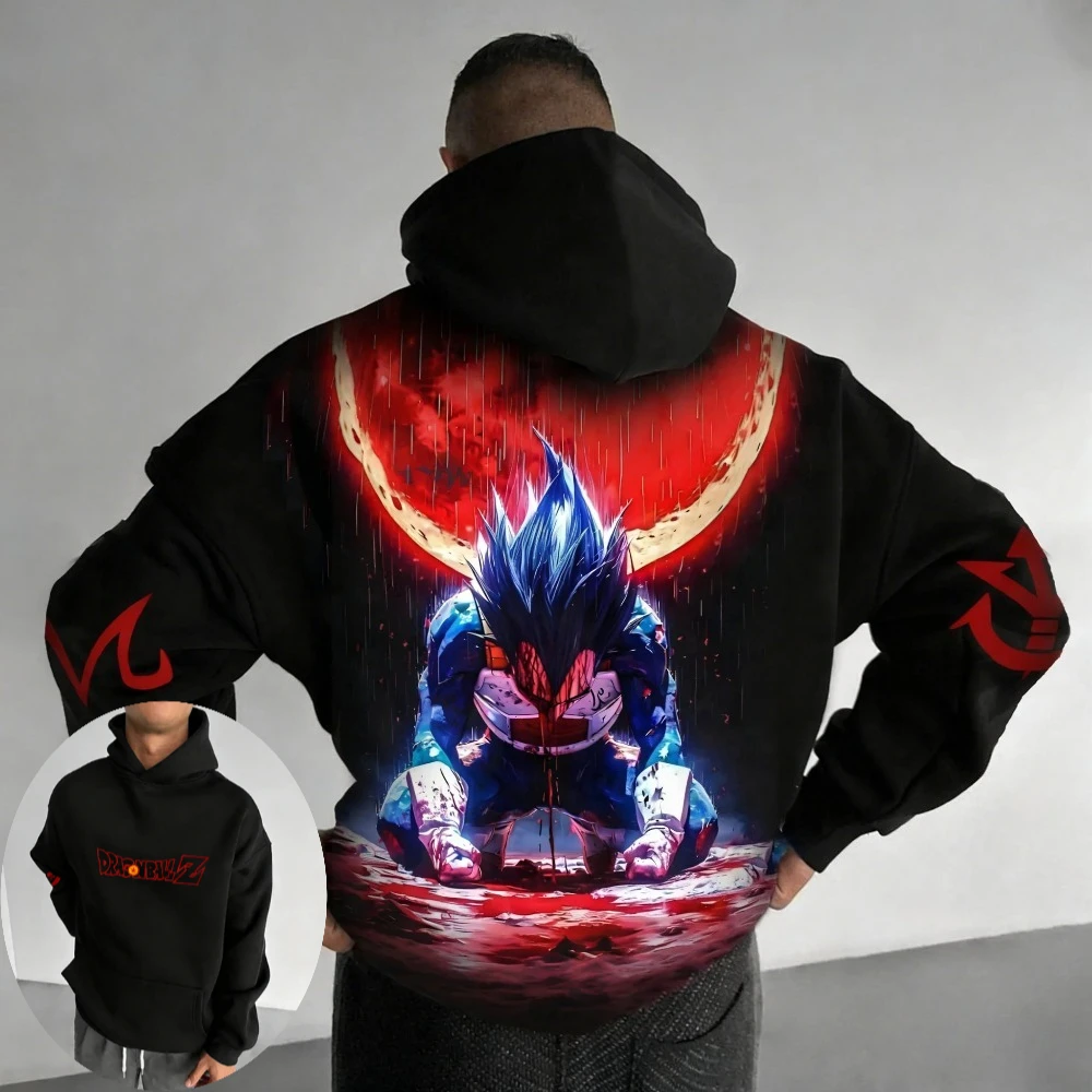 DRAGON BALL Men's Hoodie Sweatshirt Vegeta Japanese Anime Spring Autumn and Winter Boys Trend Long-sleeved Parent-child Outfit
DRAGON BALL Men's Hoodie Sweatshirt Vegeta Japanese Anime Spring Autumn and Winter Boys Trend Long-sleeved Parent-child Outfit