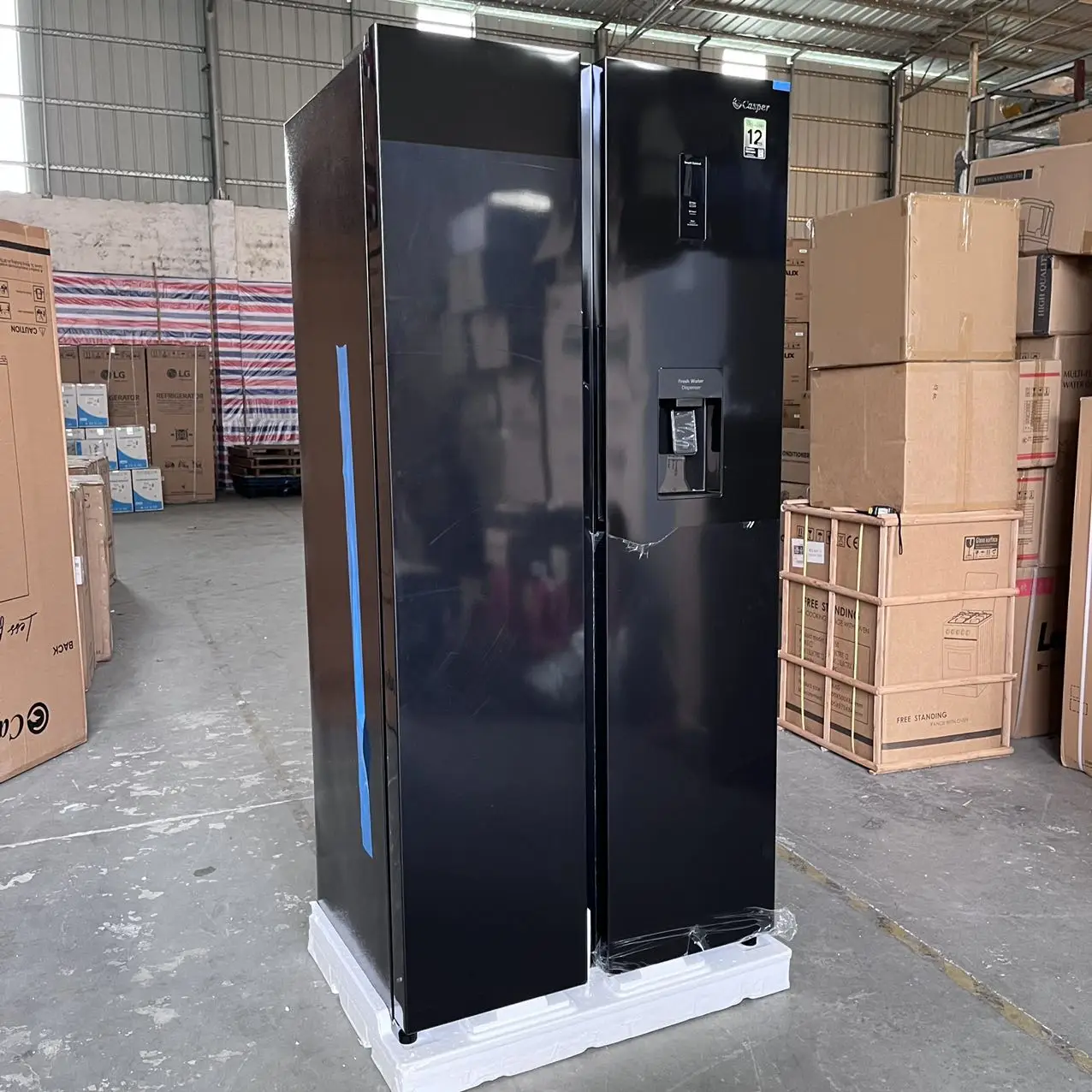 500L Side By Side Refrigerator Black Fridge with Water Dispenser Air Cooled Auto Defrost Fridge Freezer for Home Kitchen
500L Side By Side Refrigerator Black Fridge with Water Dispenser Air Cooled Auto Defrost Fridge Freezer for Home Kitchen