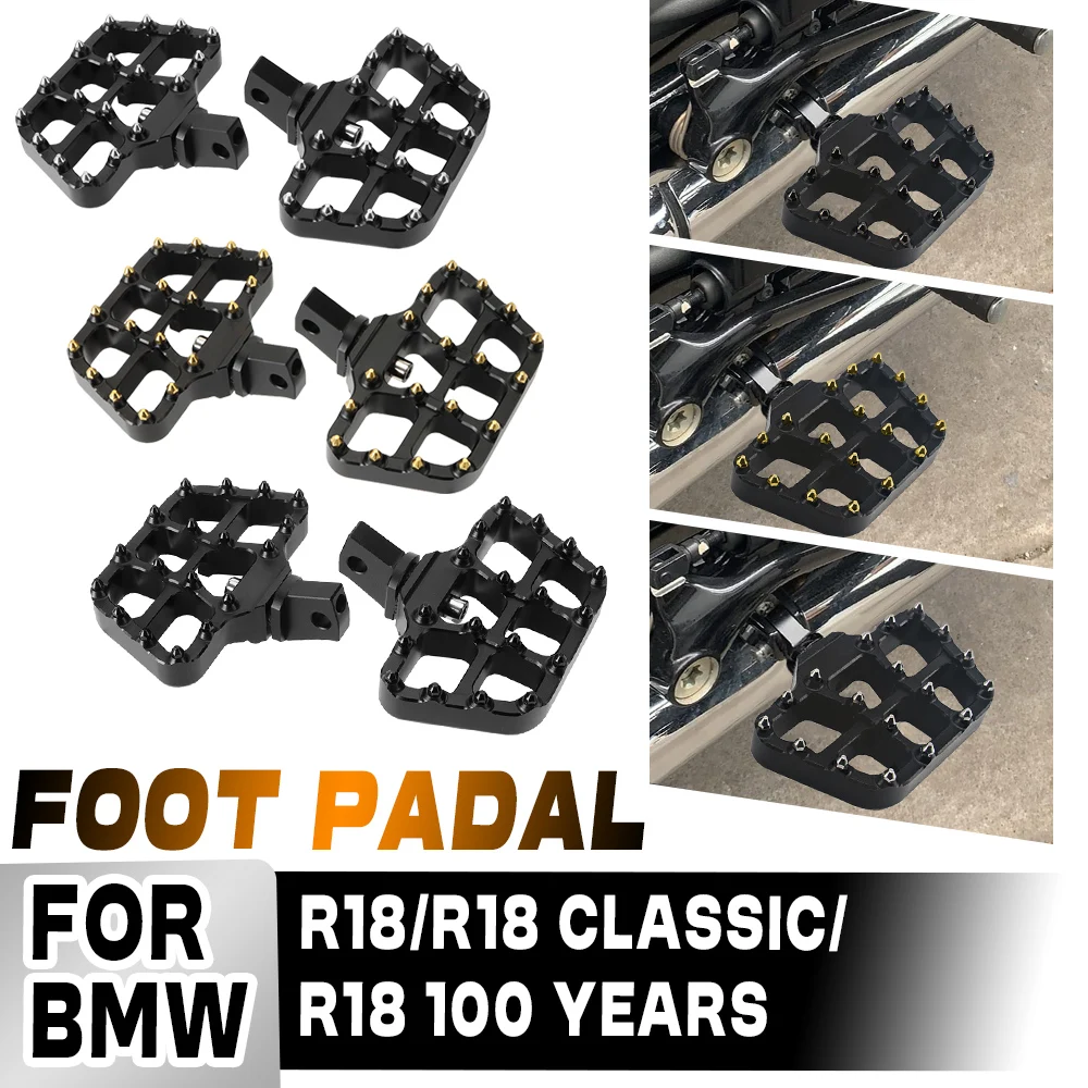 For BMW R 18 Classic R18 100 Years Driver Rider Footboard Rotatable Front Footpeg Wide CNC Footrest Pedal Motorcycle Accessories
For BMW R 18 Classic R18 100 Years Driver Rider Footboard Rotatable Front Footpeg Wide CNC Footrest Pedal Motorcycle Accessories