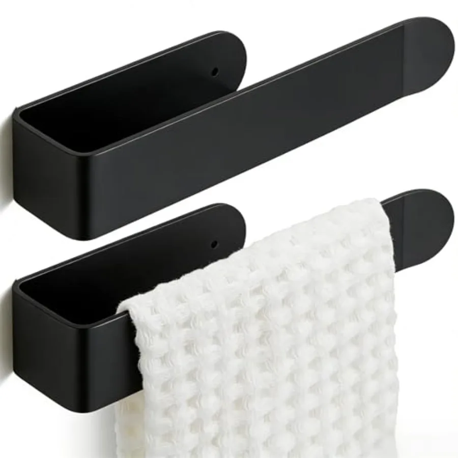8 Inch 2 Pack Hand Towel Holder, Self Adhesive Towel Bar for Bathroom, Rustproof Aluminum U-Shape Towel Rack Stick on Wall, Bla
8 Inch 2 Pack Hand Towel Holder, Self Adhesive Towel Bar for Bathroom, Rustproof Aluminum U-Shape Towel Rack Stick on Wall, Bla