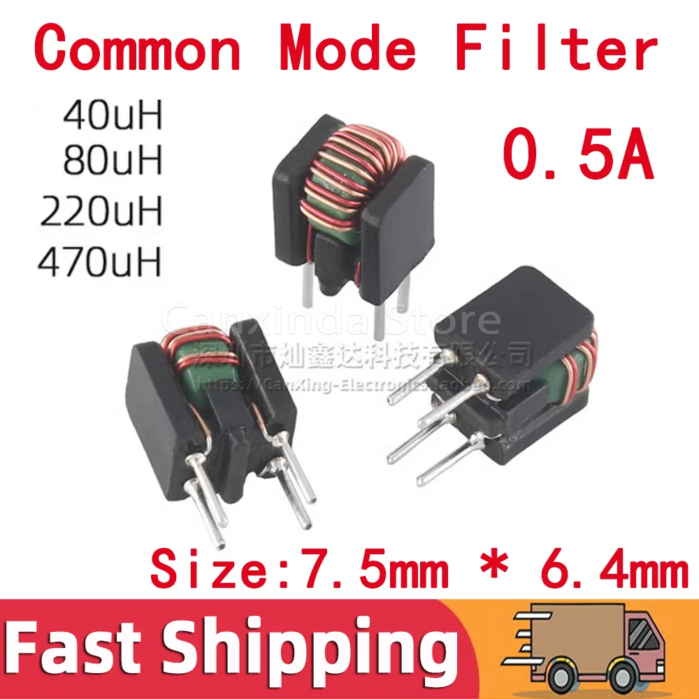 5pcs DC Line Filter Common Mode Choke 0.5A 40uH 80uH 470uH 220uH Signal Through Hole Toroidal Coil Nickel-Zinc SBT-0140W SBT-018
5pcs DC Line Filter Common Mode Choke 0.5A 40uH 80uH 470uH 220uH Signal Through Hole Toroidal Coil Nickel-Zinc SBT-0140W SBT-018