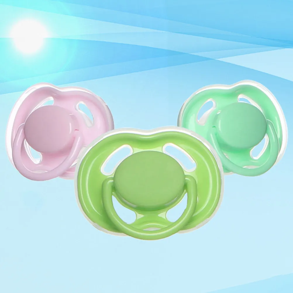 3Pcs Baby Pacifier Silicone Portable Dustproof Infant Soother Nipple Shape Promote Lactation Mood Stabilize Baby Sleep
3Pcs Baby Pacifier Silicone Portable Dustproof Infant Soother Nipple Shape Promote Lactation Mood Stabilize Baby Sleep