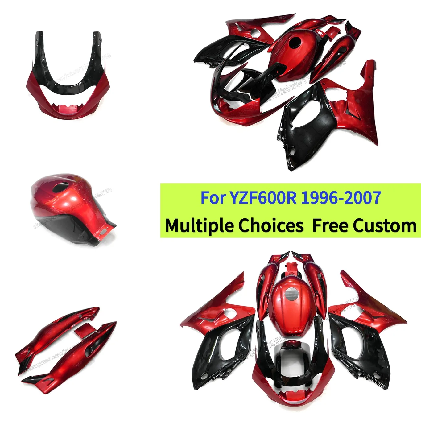 For Yamaha YZF600R Injection molded fairing THUNDERCAT 4TV 96 97 98 99 2000 2001 2002 2003 2004 2005 2006 2007 | Red Black
For Yamaha YZF600R Injection molded fairing THUNDERCAT 4TV 96 97 98 99 2000 2001 2002 2003 2004 2005 2006 2007 | Red Black