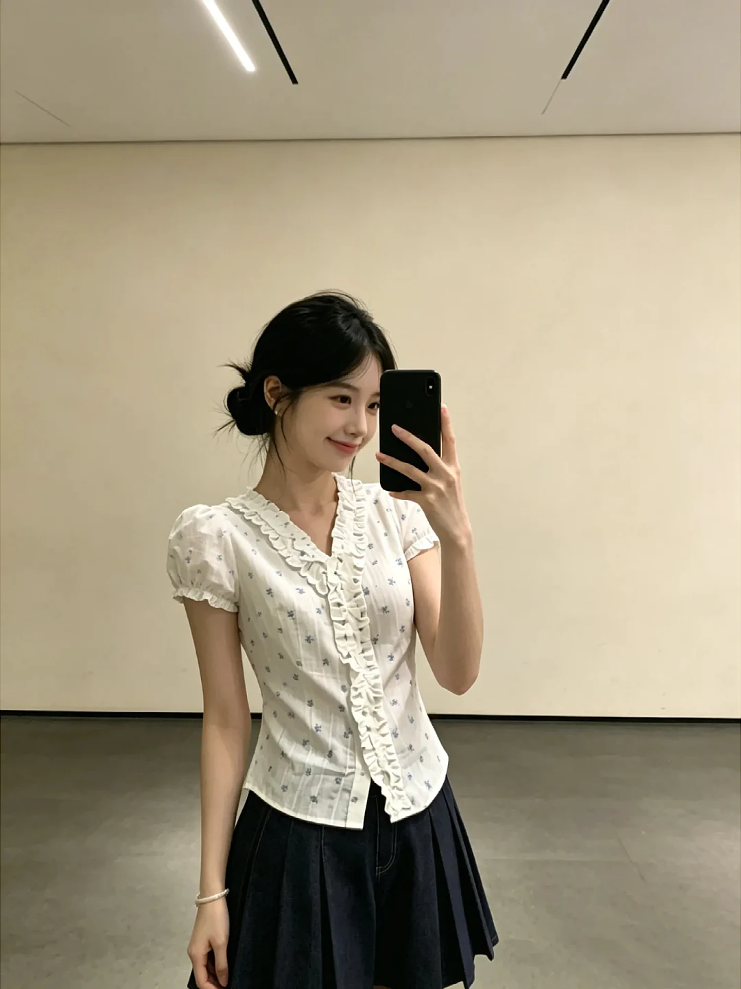 Floral Print Korean Style Sweet Gentle Large Size Women's Shirt Summer Trendy Design Breathable Polyester Fiber Bubble Sleeve
Floral Print Korean Style Sweet Gentle Large Size Women's Shirt Summer Trendy Design Breathable Polyester Fiber Bubble Sleeve