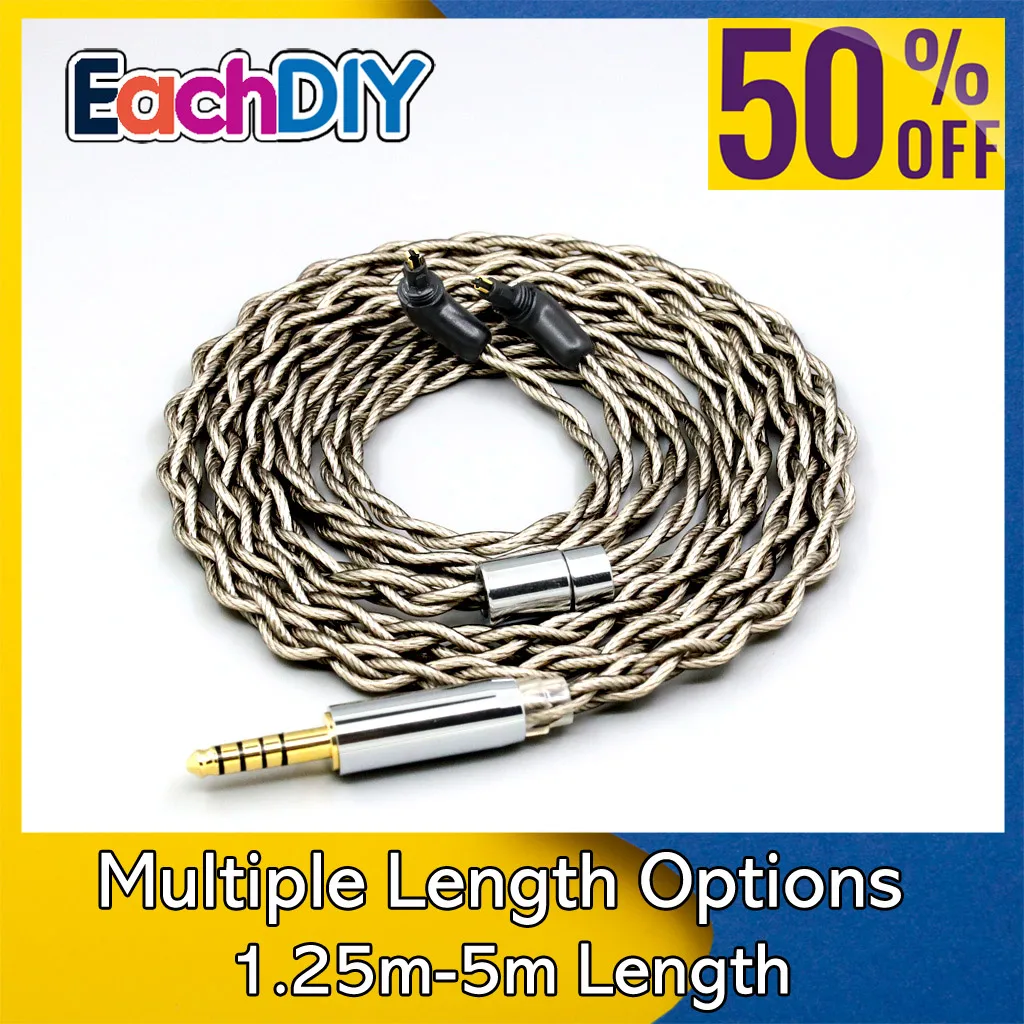 99% Pure Silver + Graphene Silver Plated Litz Shield Earphone Cable For Sony MDR-EX1000 MDR-EX600 MDR-EX800 MDR-7550 LN007917
99% Pure Silver + Graphene Silver Plated Litz Shield Earphone Cable For Sony MDR-EX1000 MDR-EX600 MDR-EX800 MDR-7550 LN007917