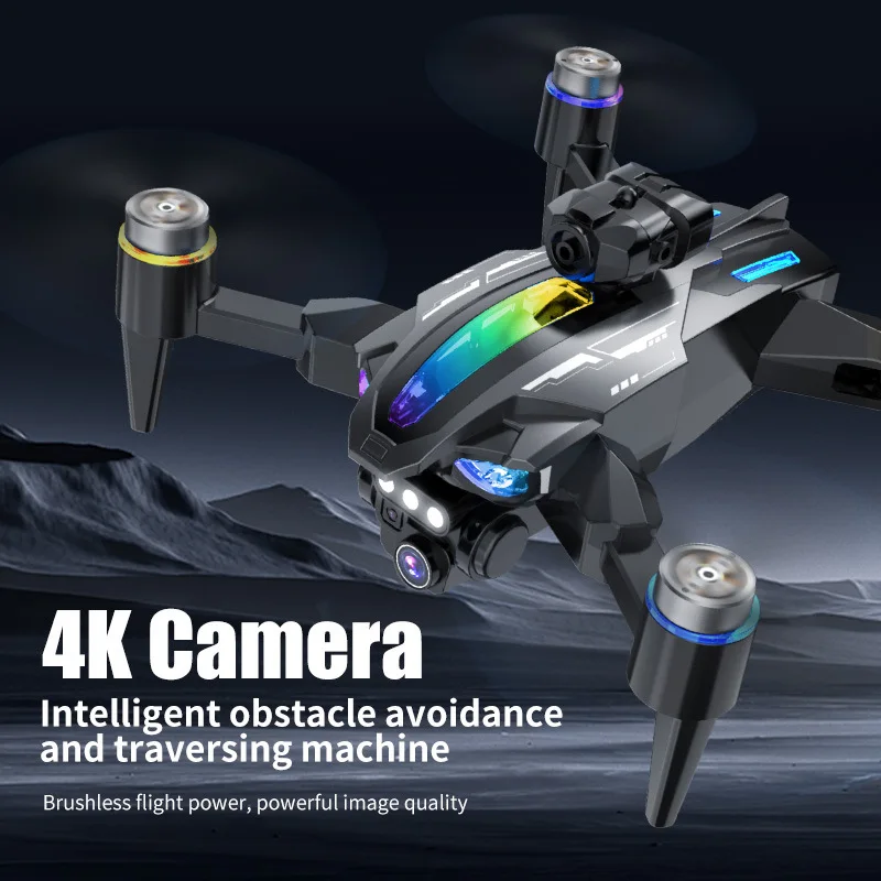 Brushless Motor 4KHD Aerial Drone,Colorful Flowing LED Quadcopter, Obstacle Avoidance Remote Control Folding Airplane Toy,XT160
Brushless Motor 4KHD Aerial Drone,Colorful Flowing LED Quadcopter, Obstacle Avoidance Remote Control Folding Airplane Toy,XT160