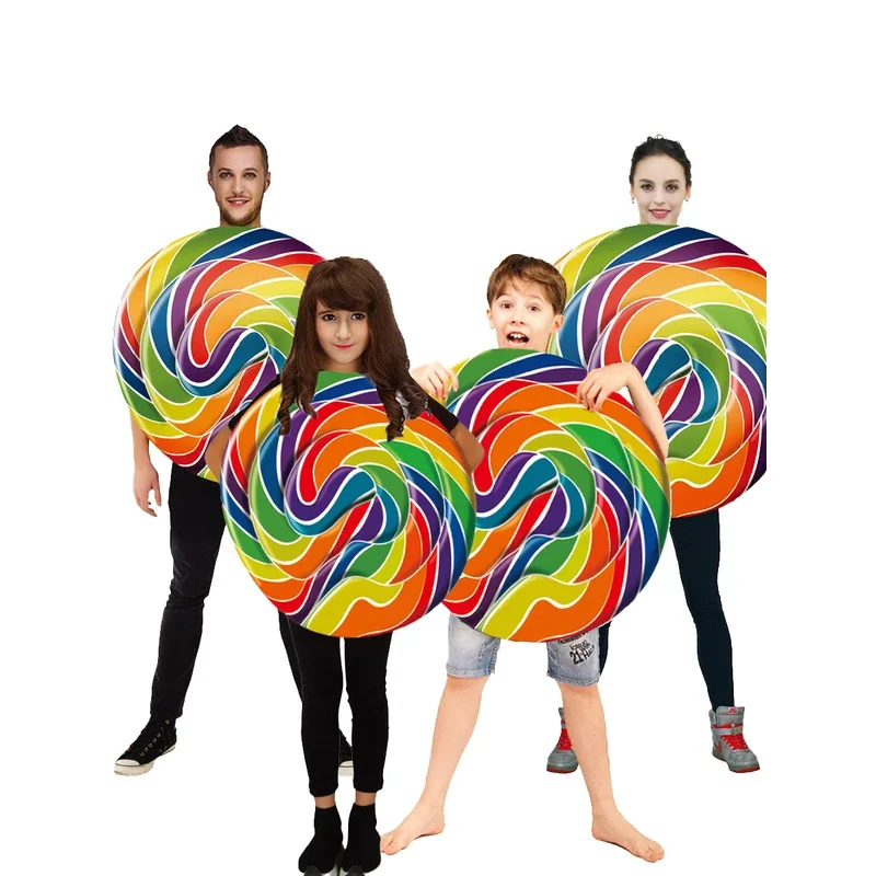 Unisex Lollipop Family Party Costume, Candy Parent-child Funny Carnival Cosplay Costume
Unisex Lollipop Family Party Costume, Candy Parent-child Funny Carnival Cosplay Costume