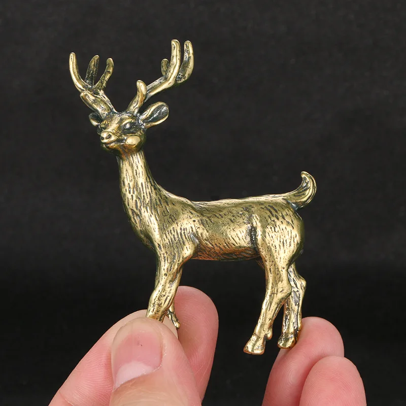 Brass Solid Elk Statue Ornaments Home Decor Accessories Tea Pet Crafts Animal Deer Figurines Miniatures Toy Gifts
Brass Solid Elk Statue Ornaments Home Decor Accessories Tea Pet Crafts Animal Deer Figurines Miniatures Toy Gifts