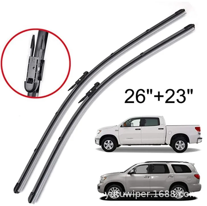 Suitable for Toyota Tundra Sequoia Front Windshield 2008-2018 26' 23' wiper blade wiper strip
Suitable for Toyota Tundra Sequoia Front Windshield 2008-2018 26' 23' wiper blade wiper strip