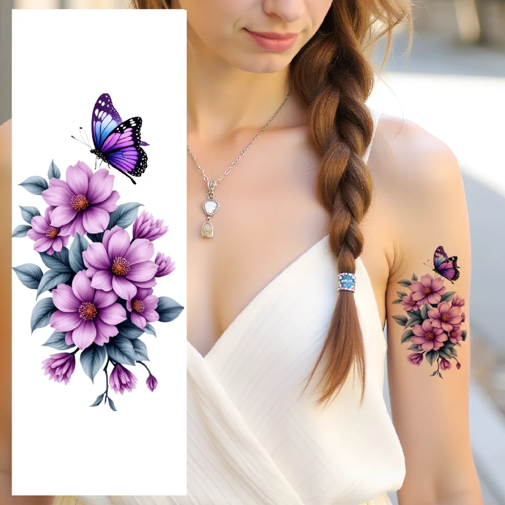 9pcs Temporary Tattoo Waterproof Long-lasting Body Stickers Tulips Roses Butterflies For Male Adult Arms
9pcs Temporary Tattoo Waterproof Long-lasting Body Stickers Tulips Roses Butterflies For Male Adult Arms