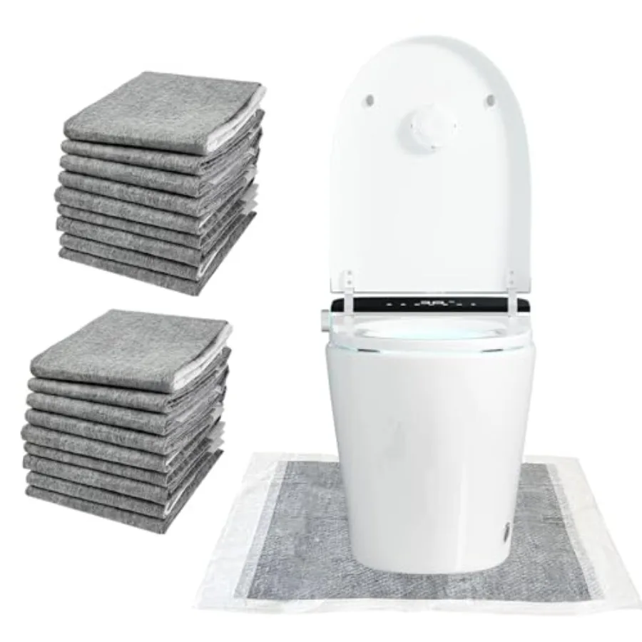 50 Pack Disposable Toilet Mats Absorbent Toilet Floor Protector from Urine U-Shape Toilet Training Rug Waterproof Non-Slip Bath
50 Pack Disposable Toilet Mats Absorbent Toilet Floor Protector from Urine U-Shape Toilet Training Rug Waterproof Non-Slip Bath