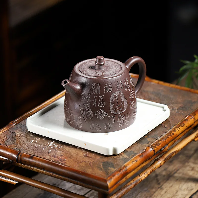 High Quality Yixing Handmade Clay Teapot Tea Set Ore Purple Manfu Qing-Style Household
High Quality Yixing Handmade Clay Teapot Tea Set Ore Purple Manfu Qing-Style Household