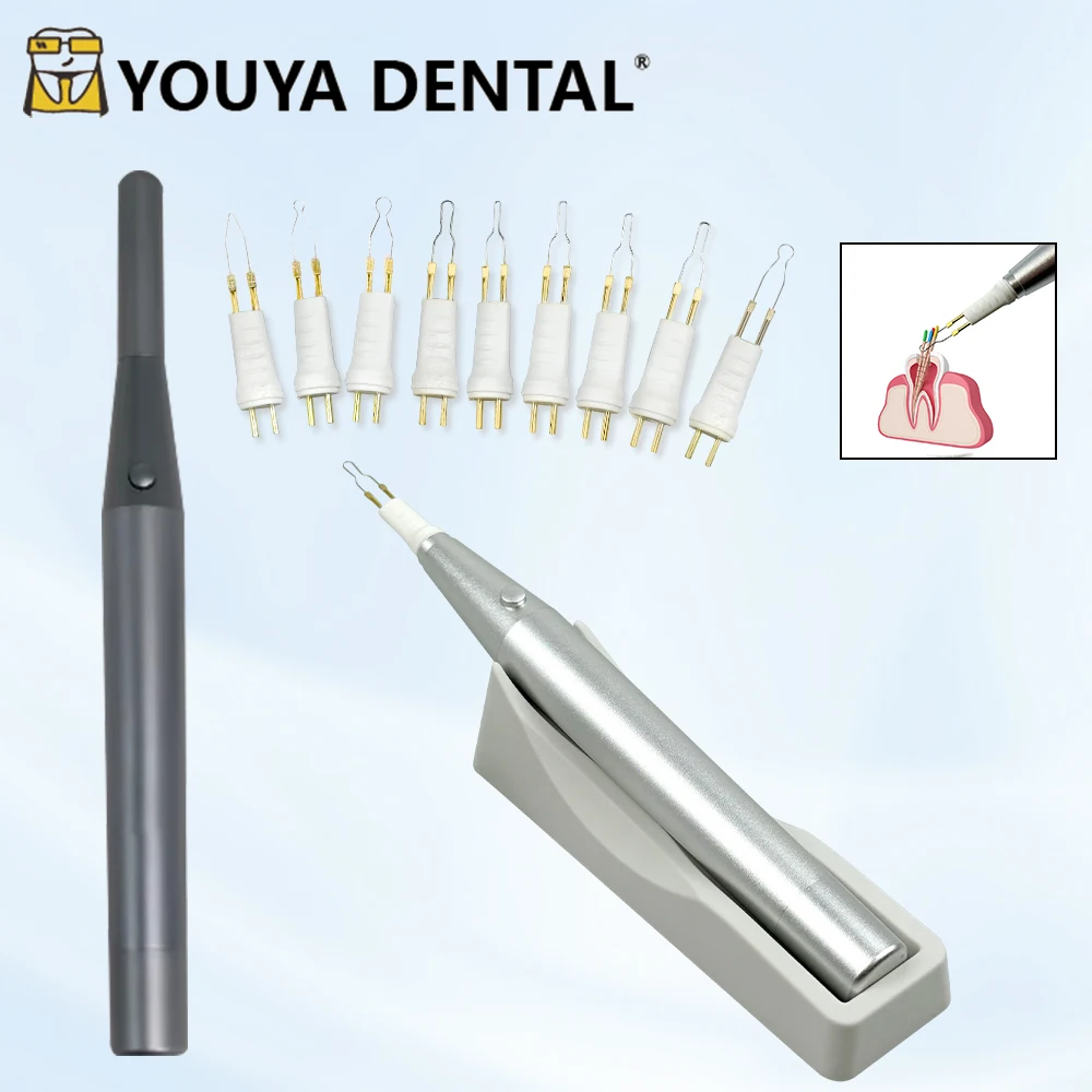 Dental Gutta Percha Cutter with 8 Tips Metal Gum Cutter Electrocoagulation Hemostatic Pen Heating System Dentist Tools Equipment
Dental Gutta Percha Cutter with 8 Tips Metal Gum Cutter Electrocoagulation Hemostatic Pen Heating System Dentist Tools Equipment