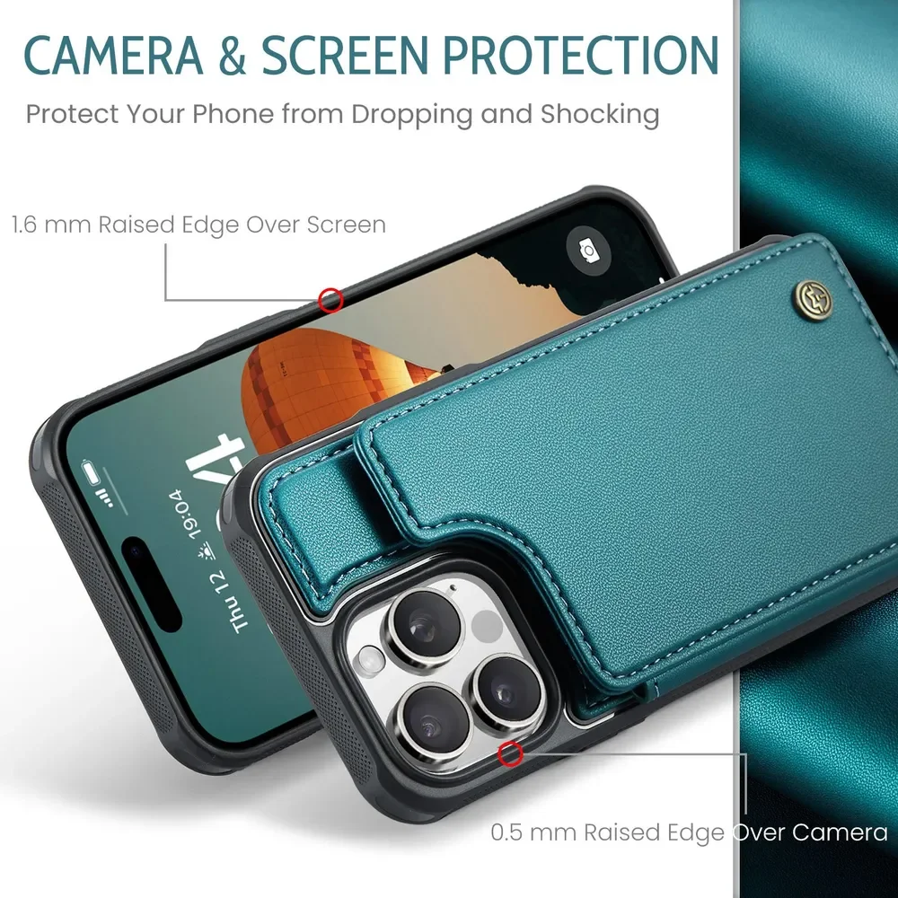 Luxury Leather Wallet Case For Apple iPhone16Promax Protective Holder Shockproof Stand Cover coque
Luxury Leather Wallet Case For Apple iPhone16Promax Protective Holder Shockproof Stand Cover coque