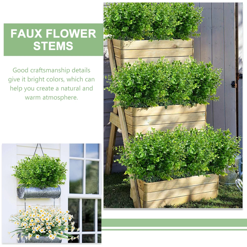 12pcs Artificial Green Plants Lightweight Plastic Eucalyptus Stems Faux Indoor Greenery Table Decoration Non Fading
12pcs Artificial Green Plants Lightweight Plastic Eucalyptus Stems Faux Indoor Greenery Table Decoration Non Fading