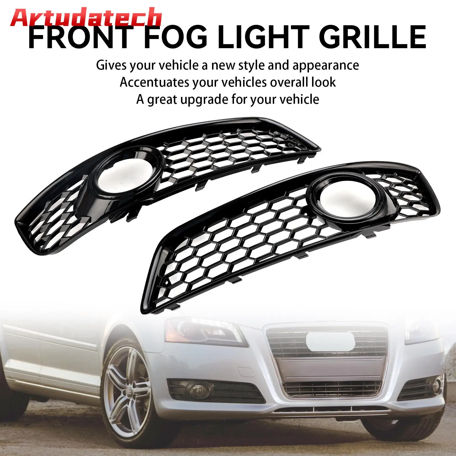 Artudatech сотовый бампер передняя противотуманная фара решетка крышка подходит для Audi A3 8P 2009-2013
Artudatech сотовый бампер передняя противотуманная фара решетка крышка подходит для Audi A3 8P 2009-2013