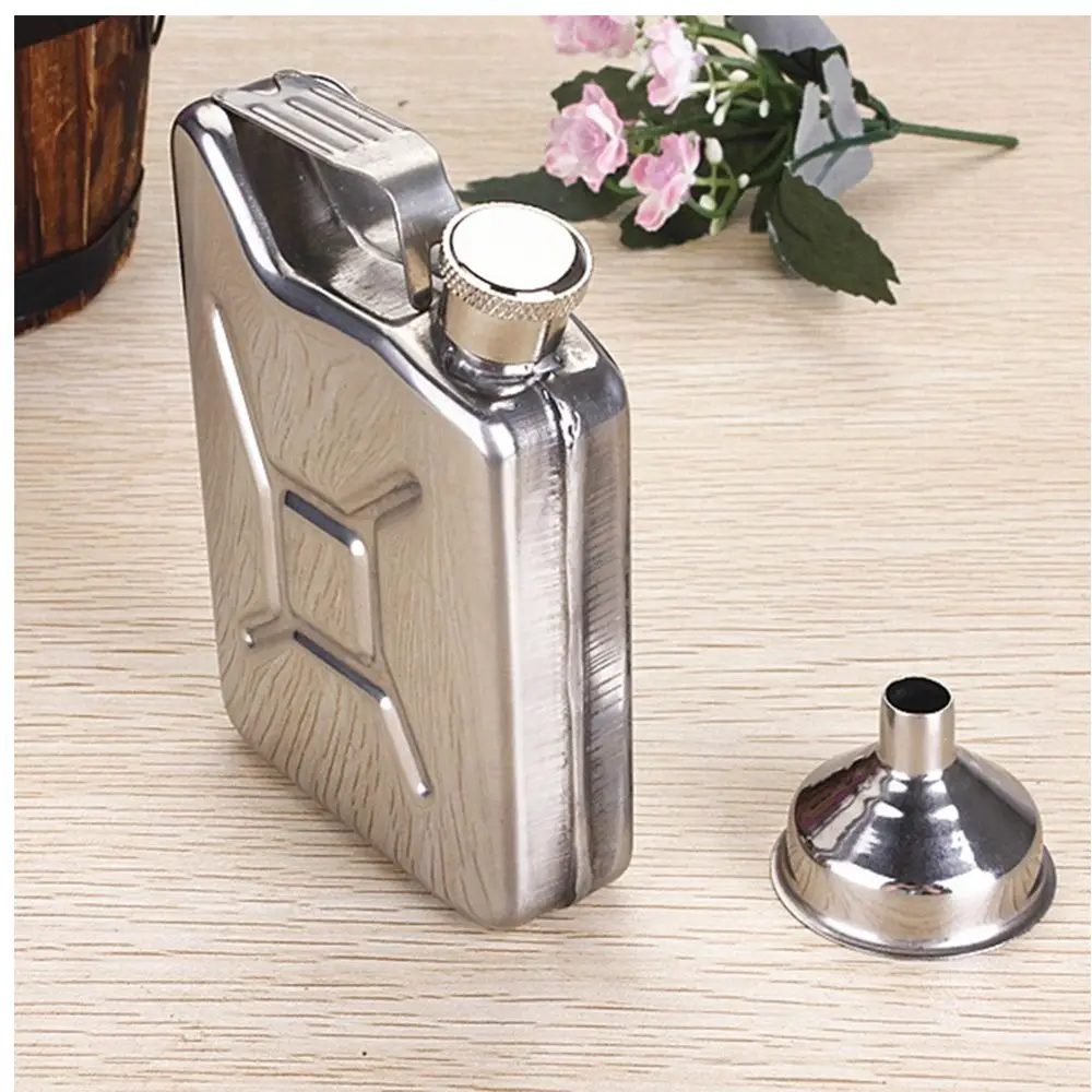 Quality Silver 5oz Gasoline Bucket Shape Liquor Whisky Bottle Hip Flask with Funnel Home Wedding Party Bar Alcohol Drinkware
Quality Silver 5oz Gasoline Bucket Shape Liquor Whisky Bottle Hip Flask with Funnel Home Wedding Party Bar Alcohol Drinkware