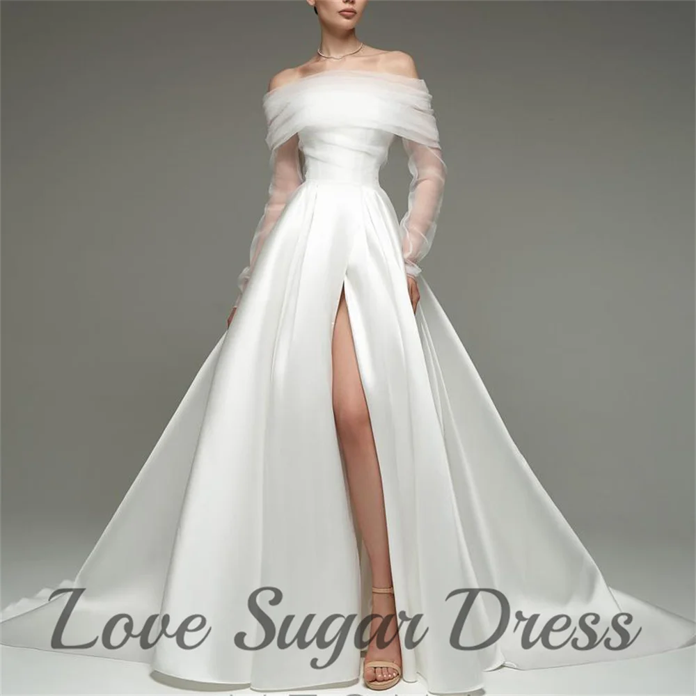 Elegant A Line Wedding Dresses With Pockets Strapless Detachable Sleeves Bridal Gown Long Train Bride Dress vestidos de novia
Elegant A Line Wedding Dresses With Pockets Strapless Detachable Sleeves Bridal Gown Long Train Bride Dress vestidos de novia