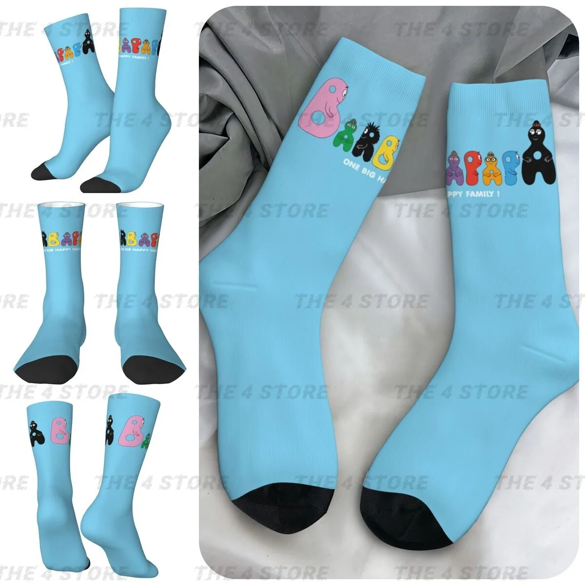 High elasticity polyester fiber 3D printing cosy Unisex Hiking Barbapapa One Big Happy Family Interesting Four Seasons Socks
High elasticity polyester fiber 3D printing cosy Unisex Hiking Barbapapa One Big Happy Family Interesting Four Seasons Socks