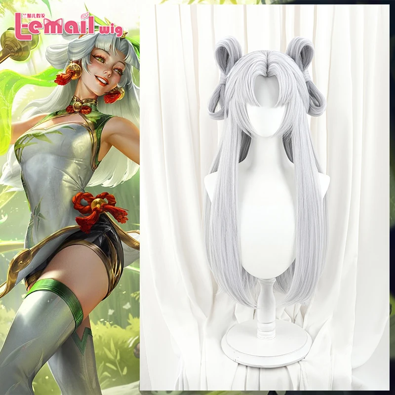L-email wig Synthetic Hair Game LOL Panda Pal Lux Cosplay Wig 70cm Long Sliver Color Women Wigs Heat Resistant Hair
L-email wig Synthetic Hair Game LOL Panda Pal Lux Cosplay Wig 70cm Long Sliver Color Women Wigs Heat Resistant Hair