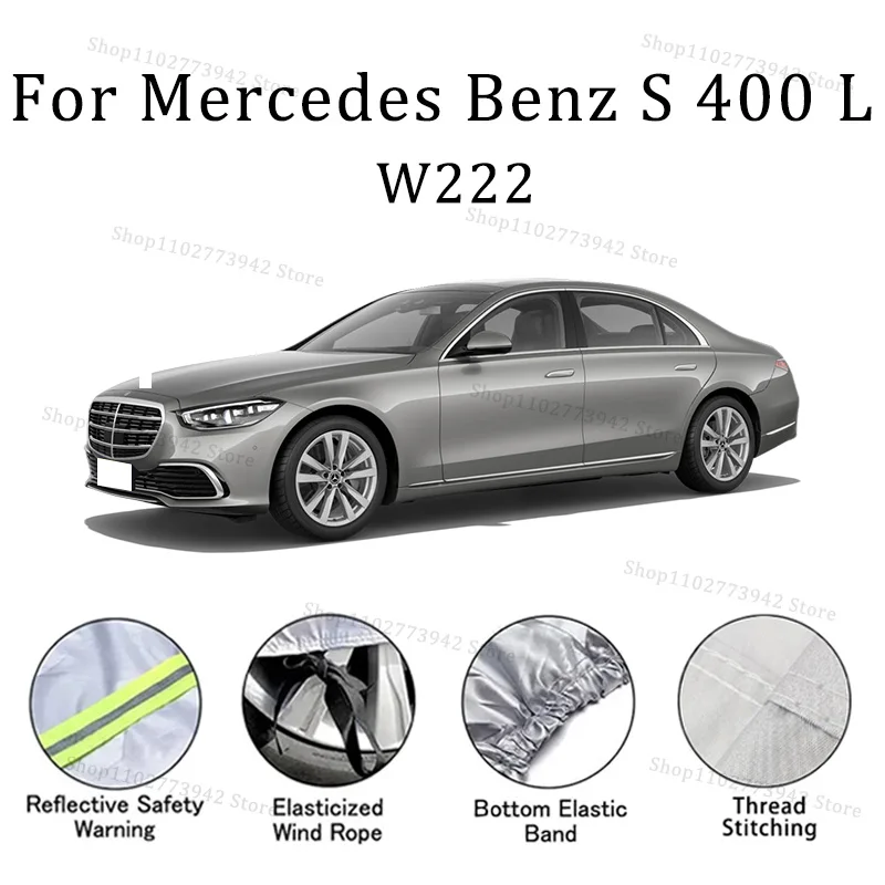 Car cover For Mercedes Benz S 400 L W222 Full cover Waterproof sun protection cover Scratch resistant cars accessories
Car cover For Mercedes Benz S 400 L W222 Full cover Waterproof sun protection cover Scratch resistant cars accessories