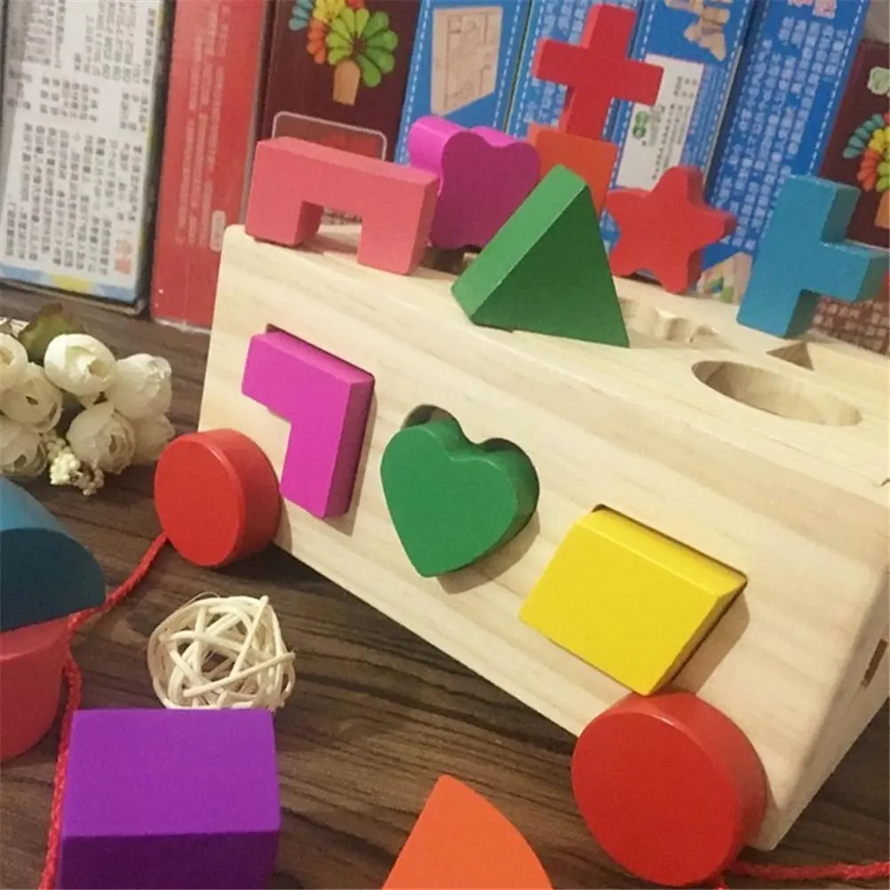Wooden 15 Holes Shape Matching Car Educational Learning Box for Kids Children Color Shape Recognition Hand Eye Coordination
Wooden 15 Holes Shape Matching Car Educational Learning Box for Kids Children Color Shape Recognition Hand Eye Coordination