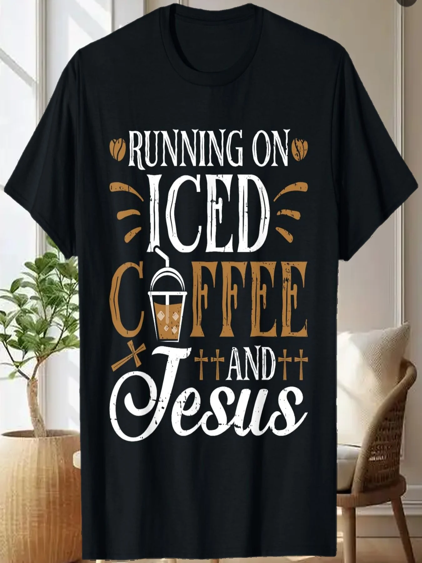 Христианская футболка «Бег на ледяном кофе и Иисуса холодного пивоварения»
Христианская футболка «Бег на ледяном кофе и Иисуса холодного пивоварения»