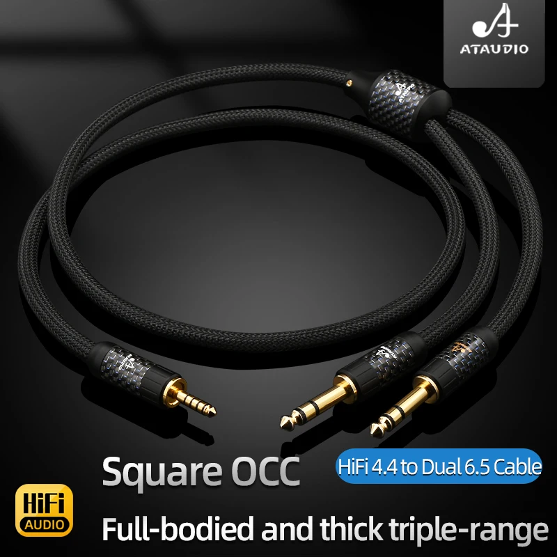 ATAUDIO HiFi Balanced 4.4mm to Dual 6.35mm TRS Jack Extension Cable for Amplifier Balance Player Audio Cable
ATAUDIO HiFi Balanced 4.4mm to Dual 6.35mm TRS Jack Extension Cable for Amplifier Balance Player Audio Cable