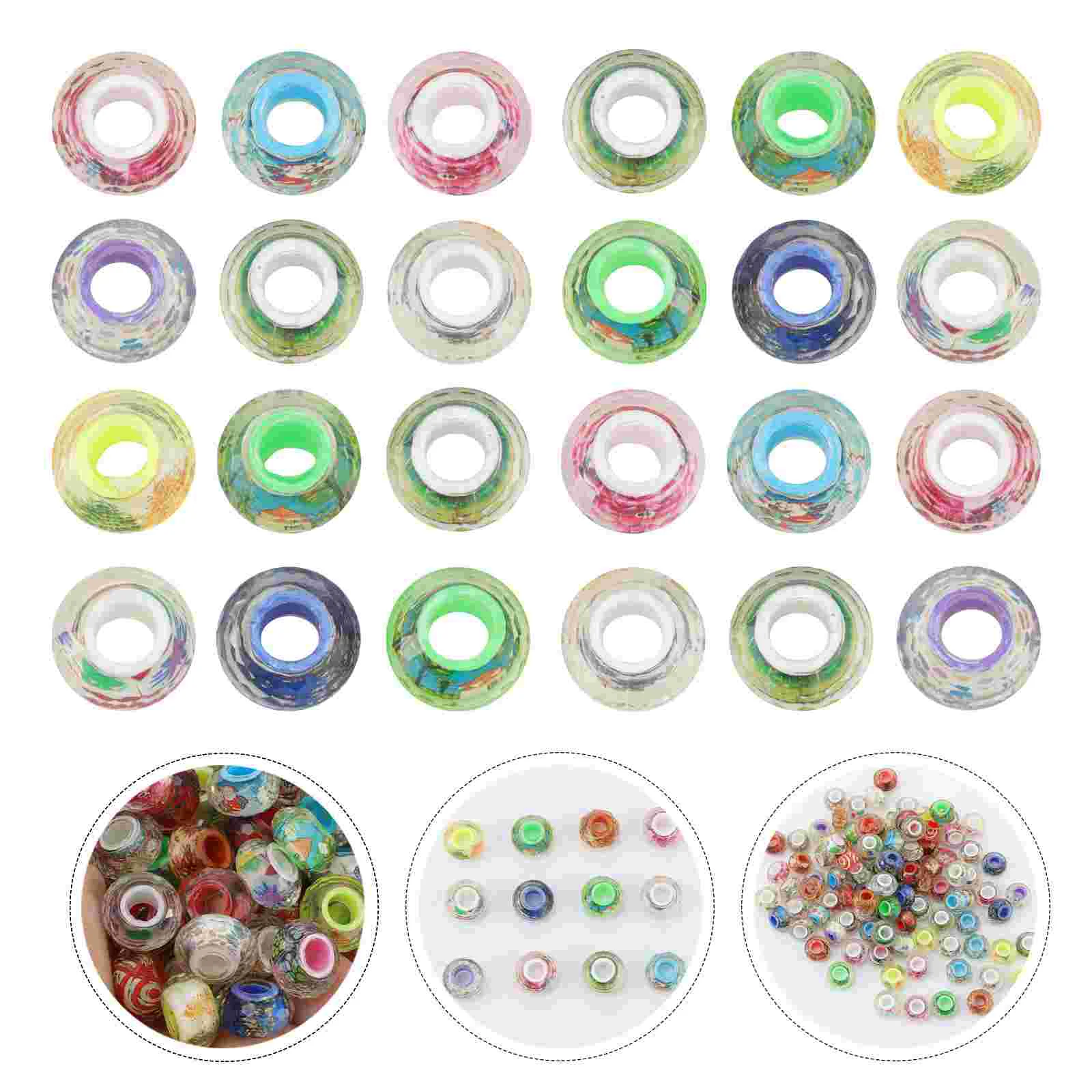 100 Pcs Large Hole Loose Beads Christmas Imitation Glass Charm Big with Holes Resin
100 Pcs Large Hole Loose Beads Christmas Imitation Glass Charm Big with Holes Resin
