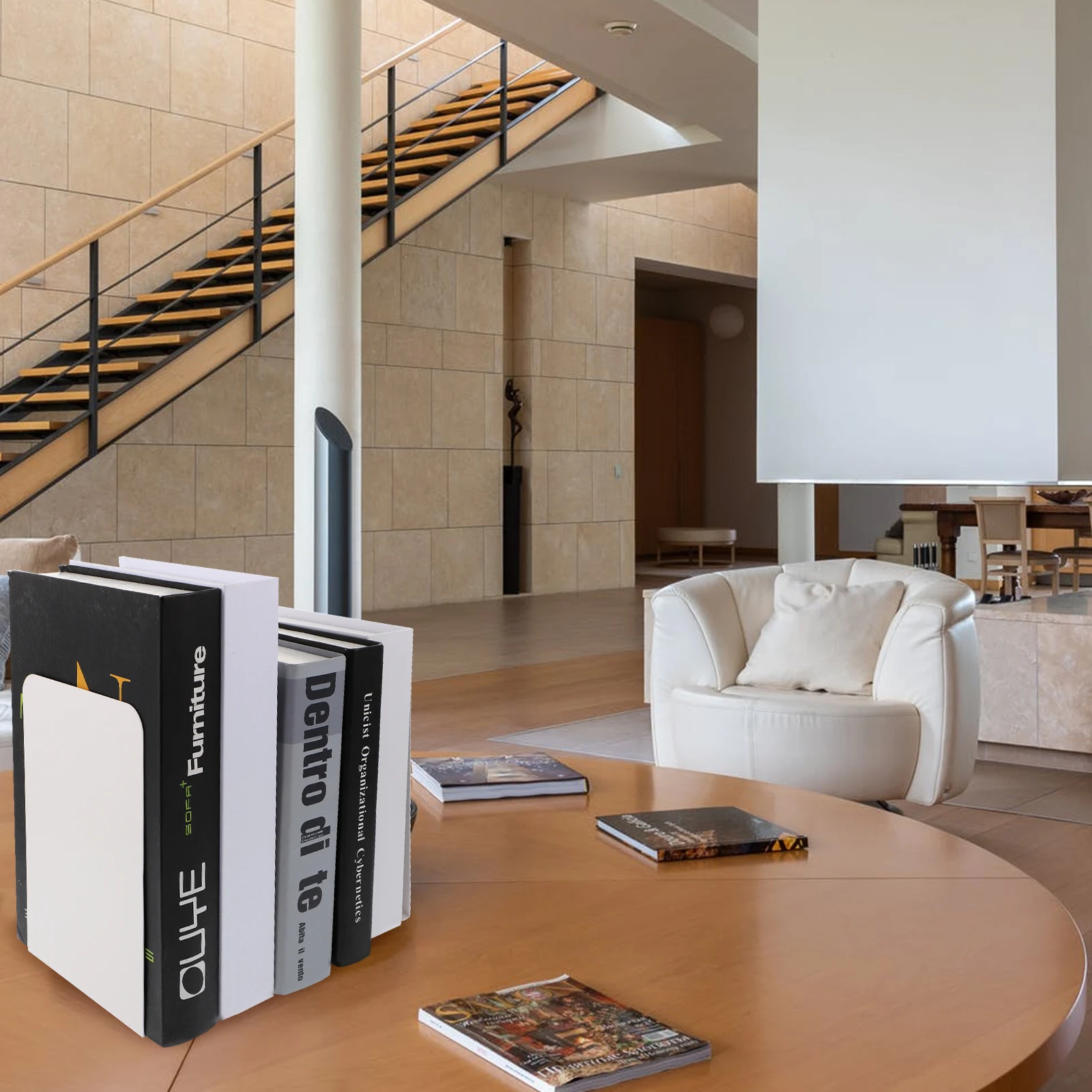 2 Pcs Book Stand Simple Bookend Bookshelf Holders Bookends Magazine Rack Home Decor for Desk Modern Metal Desktop
2 Pcs Book Stand Simple Bookend Bookshelf Holders Bookends Magazine Rack Home Decor for Desk Modern Metal Desktop