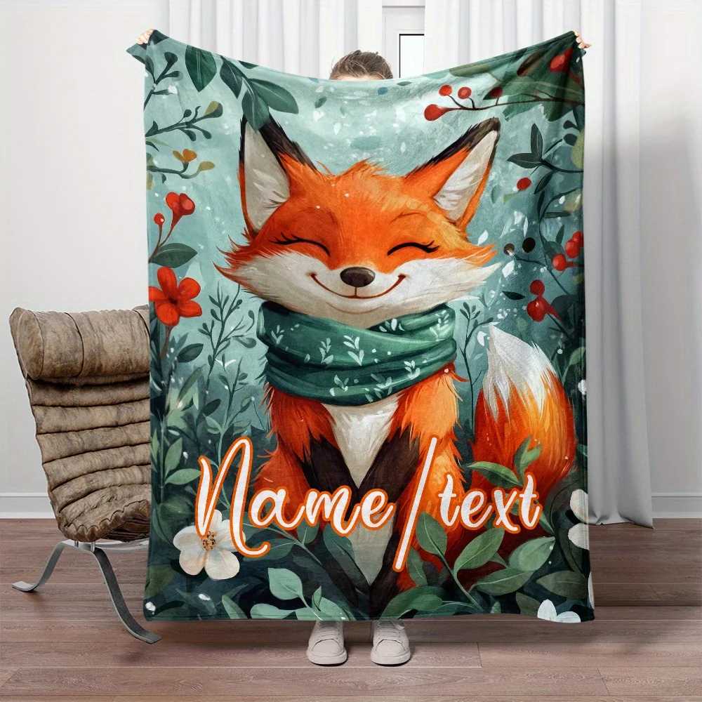 1 cute fox personalized custom name portable blanket, suitable for travel, camping, living room, office,digital printing blanket
1 cute fox personalized custom name portable blanket, suitable for travel, camping, living room, office,digital printing blanket
