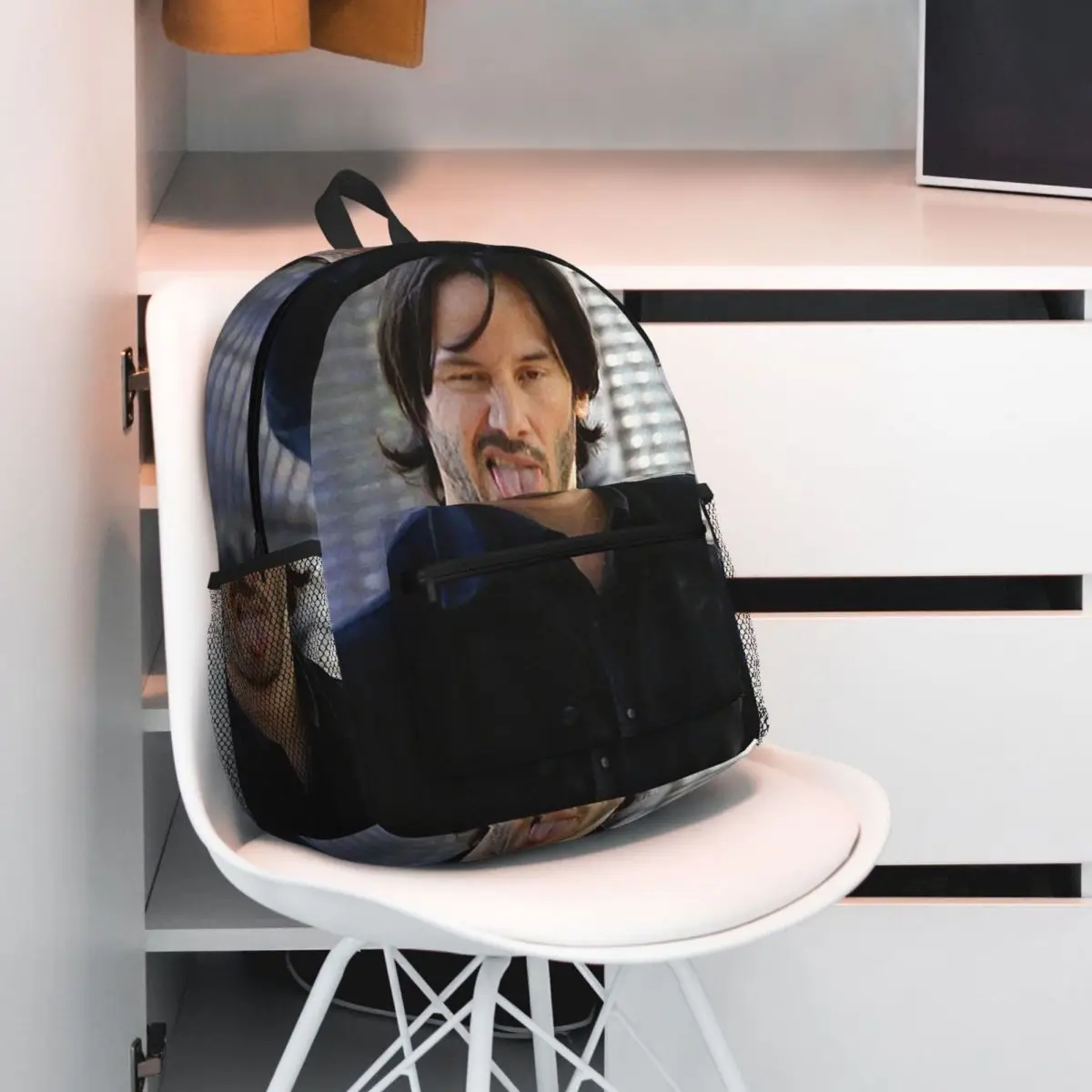 Funny Keanu Reeves Backpack Student BookBag Children School Bag Computer Shoulder Bags for Men Women
Funny Keanu Reeves Backpack Student BookBag Children School Bag Computer Shoulder Bags for Men Women