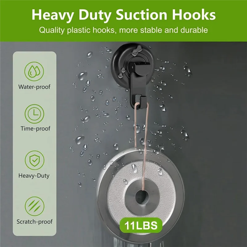 【Ограниченное предложение по времени】Крючки для душа на присоске, сверхмощные крючки на присоске для полотенец, люфа (4 шт.) Водонепроницаемый крючок 
【Ограниченное предложение по времени】Крючки для душа на присоске, сверхмощные крючки на присоске для полотенец, люфа (4 шт.) Водонепроницаемый крючок