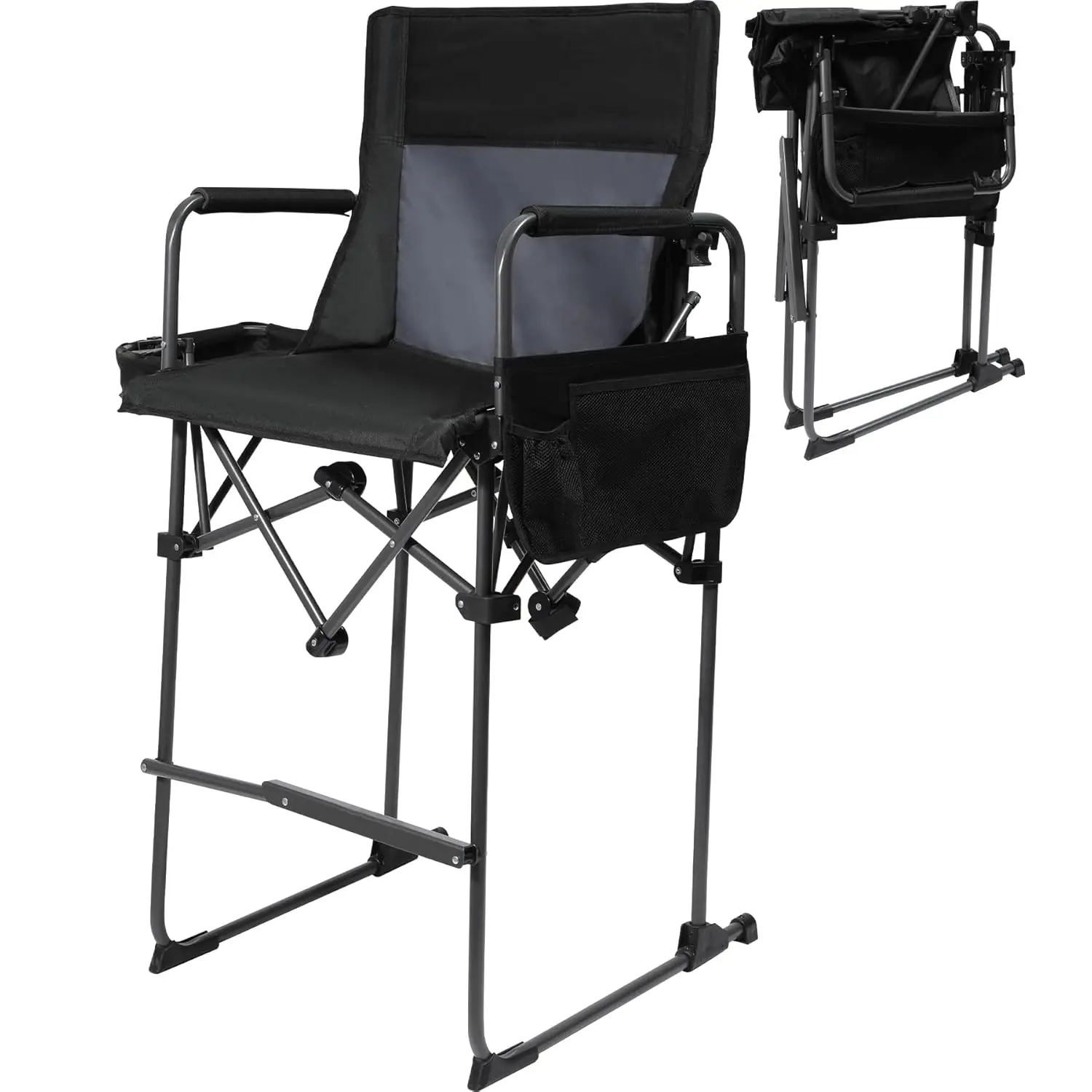 29" Tall Portable Folding Camping Chair with Side Table & Storage Bag, Makeup Artist Lawn Craft Show, 350LBS, Customized
29" Tall Portable Folding Camping Chair with Side Table & Storage Bag, Makeup Artist Lawn Craft Show, 350LBS, Customized