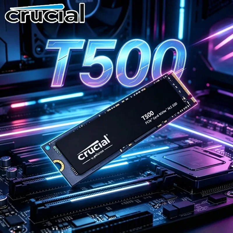 Crucial T500 CT1000T500SSD8 1TB High Speed NVMe SSD M.2 2280 PCIe 4 7300MB/s Game Hard Drive for PS5 Desktop Computer Laptop
Crucial T500 CT1000T500SSD8 1TB High Speed NVMe SSD M.2 2280 PCIe 4 7300MB/s Game Hard Drive for PS5 Desktop Computer Laptop