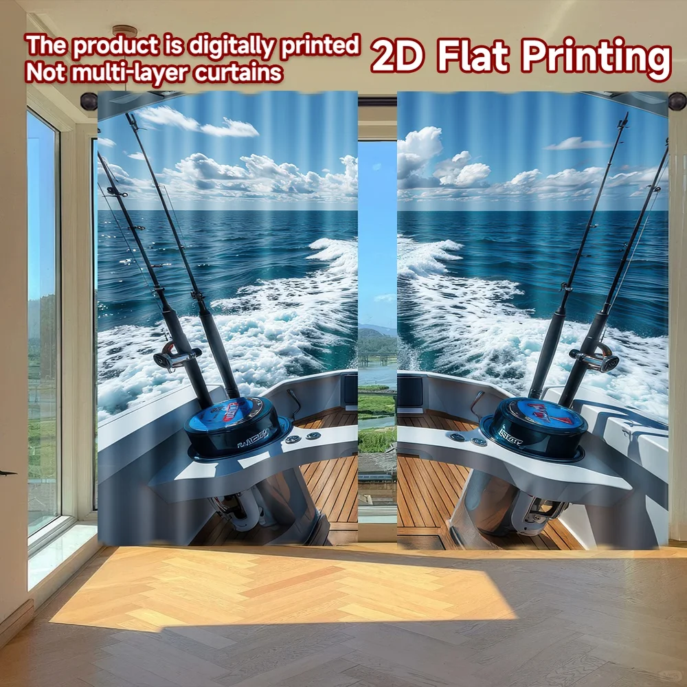 2D flat printing 2pcs Window Drapes Boat Leaving Wake Digital Printed Polyester Drapes Seasonal Party & Holiday Decor Perfect
2D flat printing 2pcs Window Drapes Boat Leaving Wake Digital Printed Polyester Drapes Seasonal Party & Holiday Decor Perfect