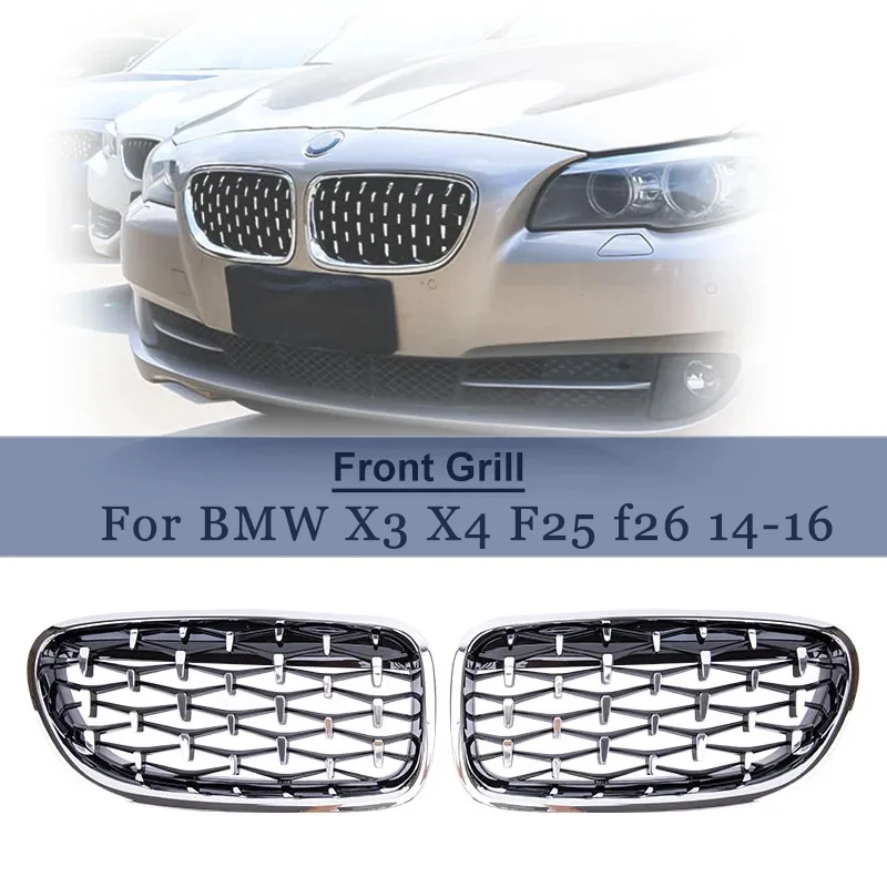 Car Front Bumper Sport Racing Grill Grilles For BMW X3 X4 F25 f26 2014-2016 Diamond Kidney Grille Racing Grills
Car Front Bumper Sport Racing Grill Grilles For BMW X3 X4 F25 f26 2014-2016 Diamond Kidney Grille Racing Grills