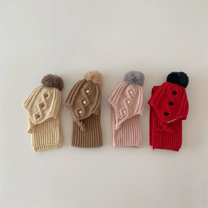 Korean Children Scarf Hat Sets Autumn Winter Baby Warm Woolen Knitted Hat Kids Ear Protection Cap Toddler Boys Girls Neck Scarf
Korean Children Scarf Hat Sets Autumn Winter Baby Warm Woolen Knitted Hat Kids Ear Protection Cap Toddler Boys Girls Neck Scarf