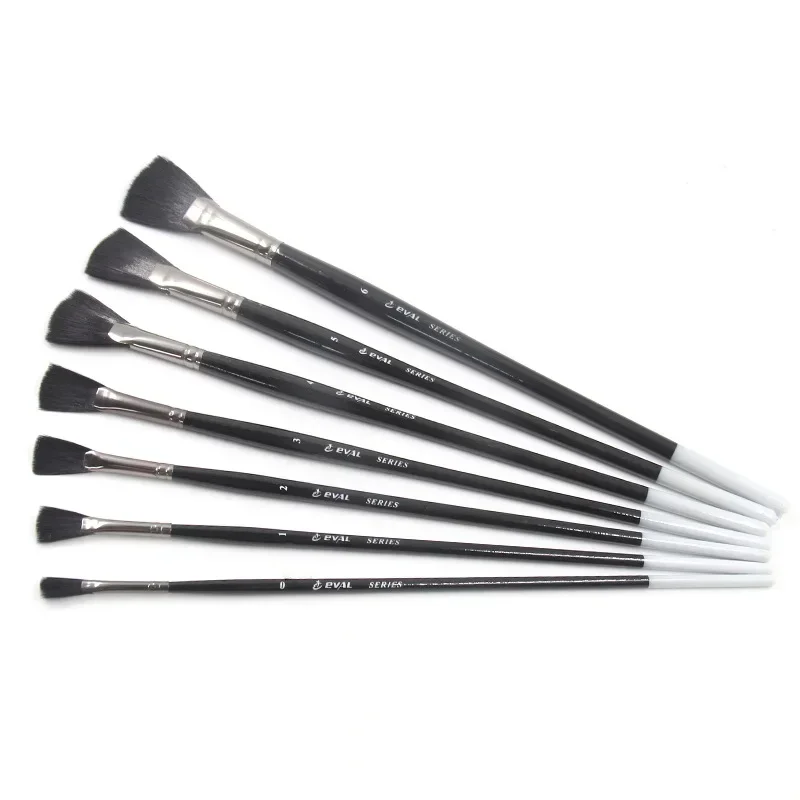 Набор из 7 нейлоновых кистей для рисования: веерные, в форме рыбьего хвоста, с длинной березовой ручкой, для масляной и акриловой живописи, художественный набор.
Набор из 7 нейлоновых кистей для рисования: веерные, в форме рыбьего хвоста, с длинной березовой ручкой, для масляной и акриловой живописи, художественный набор.