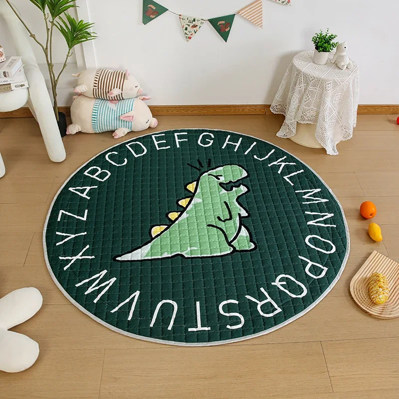 Soft Cotton Nursery Play Mat For Kids Storage Beach Picnic Rug Green Round Baby Crawling Pad Dinosaur Alphabet Safety Mat Carpet
Soft Cotton Nursery Play Mat For Kids Storage Beach Picnic Rug Green Round Baby Crawling Pad Dinosaur Alphabet Safety Mat Carpet