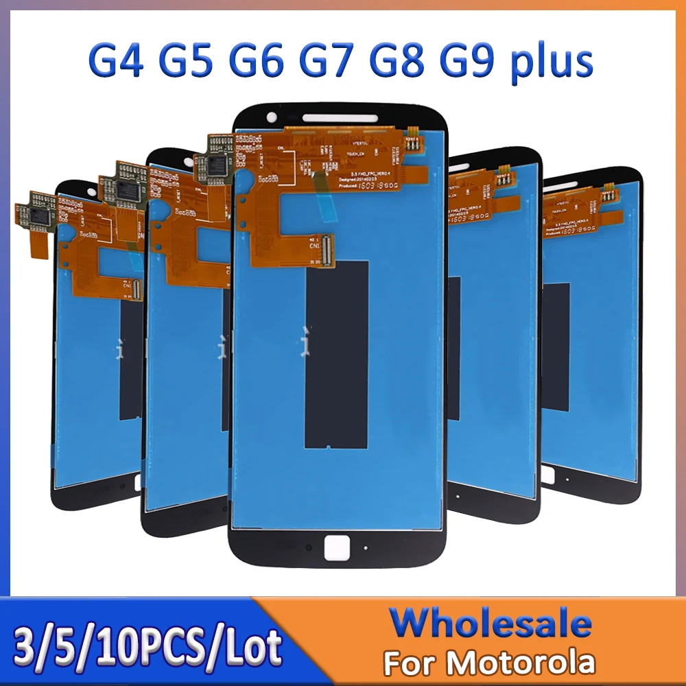 Оптовая продажа, 3/5/10 шт./лот для Motorola Moto G4 G5 G6 G7 G8 G9 Plus, ЖК-дисплей для MOTOROLA G7, дигитайзер в сборе
Оптовая продажа, 3/5/10 шт./лот для Motorola Moto G4 G5 G6 G7 G8 G9 Plus, ЖК-дисплей для MOTOROLA G7, дигитайзер в сборе