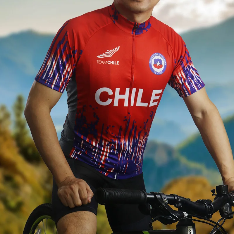 Outdoor Short Sleeve Motocross Cycling Jersey, Chile Bicycle Shirt, MTB Chilean Jersey, Road Downhill Sport Top, Unique Design
Outdoor Short Sleeve Motocross Cycling Jersey, Chile Bicycle Shirt, MTB Chilean Jersey, Road Downhill Sport Top, Unique Design