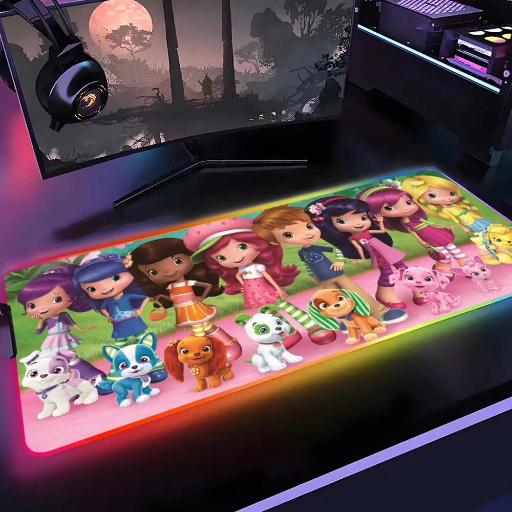 Cartoon S-Strawberry S-Shortcake Mouse Pad Gamer Rgb Mat Back Light Led Mousepad Setup Gaming Accessories Deskmat Big Mousepad
Cartoon S-Strawberry S-Shortcake Mouse Pad Gamer Rgb Mat Back Light Led Mousepad Setup Gaming Accessories Deskmat Big Mousepad